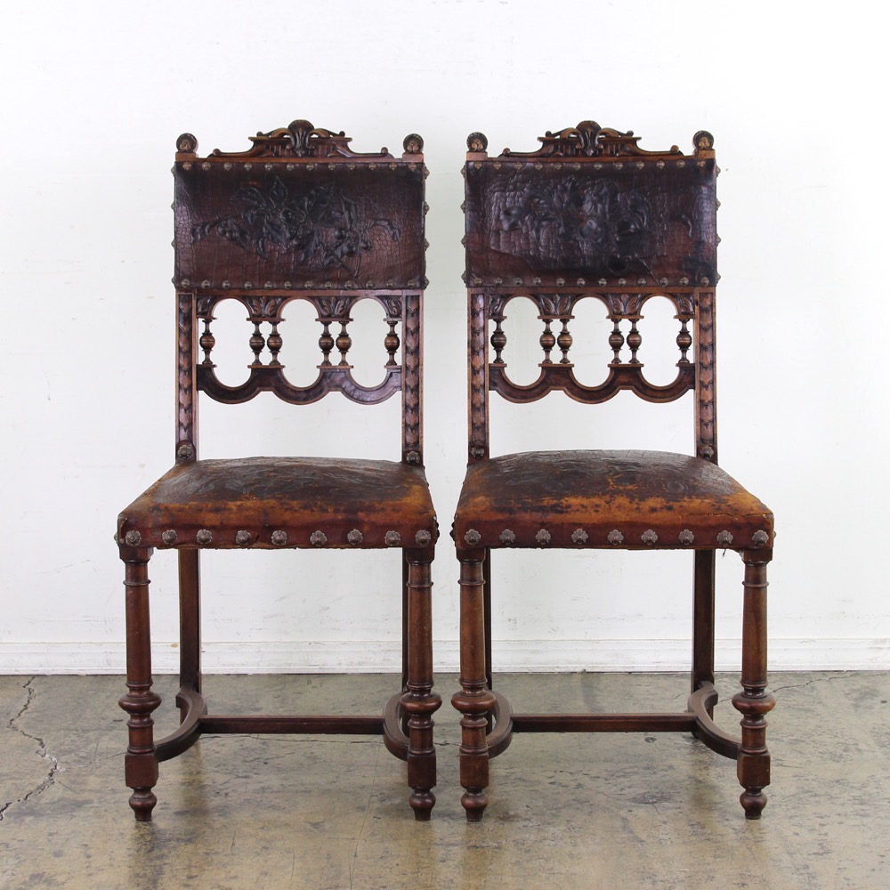 フランス アンティーク 19世紀 ウォルナット ダイニングチェア | キヤ