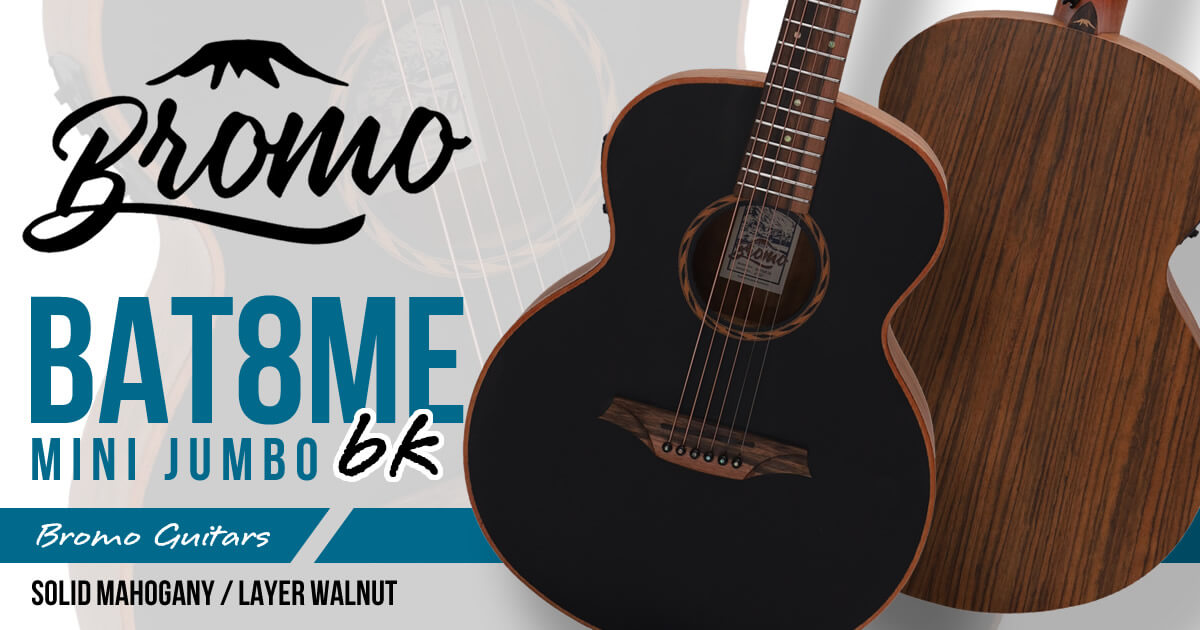 マホガニー単板トップ/ウォルナット・バック&サイド採用エレアコ