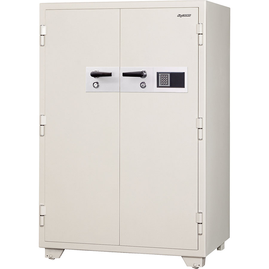 日本アイ・エス・ケイ 2時間耐火金庫 テンキー＋電子ロック錠 両開き