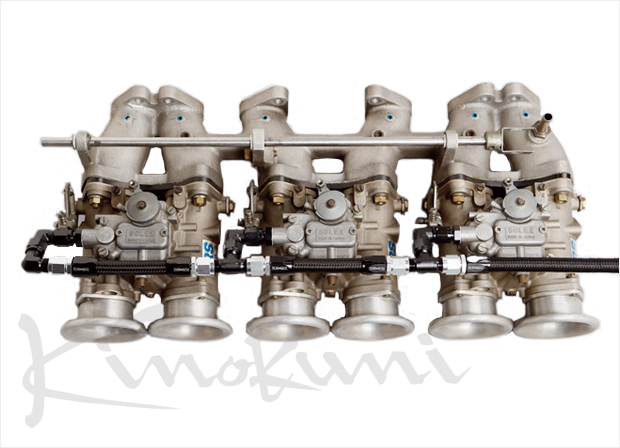 キノクニ ： キャブレターラインキット ソレックスデロルトOER 2連