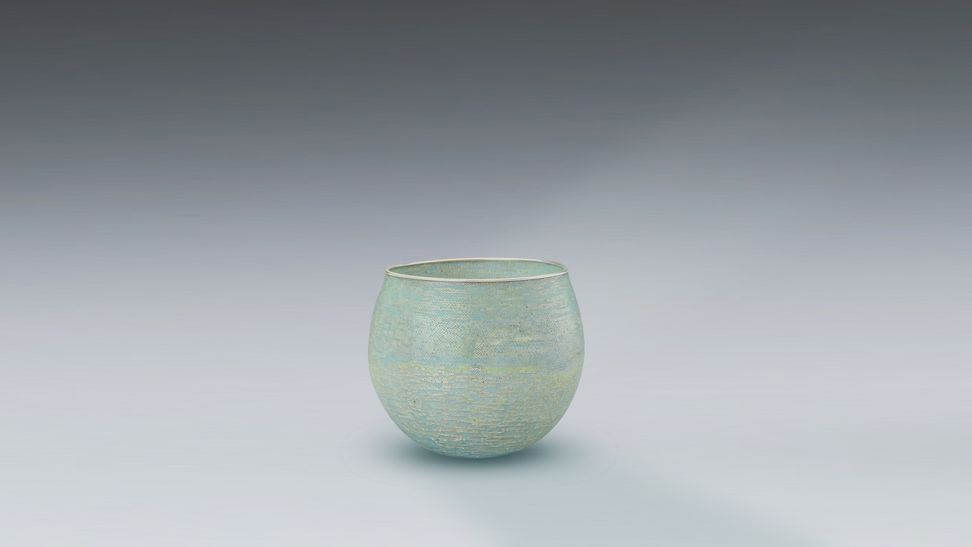 古い陶胎七宝焼錦光山の小壺⁄幕末明治在銘⁄京清水薩摩焼宗兵衛⁄有線