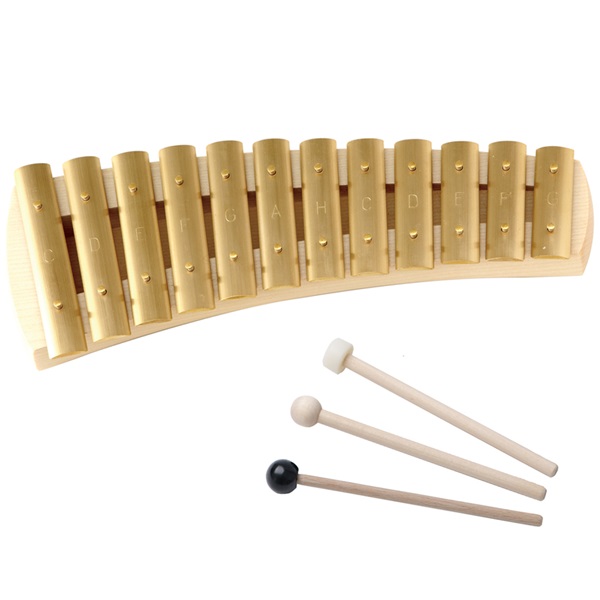 Auris アウリス 鉄琴 ダイヤトニック 12音 真鍮製 マレット3本付属