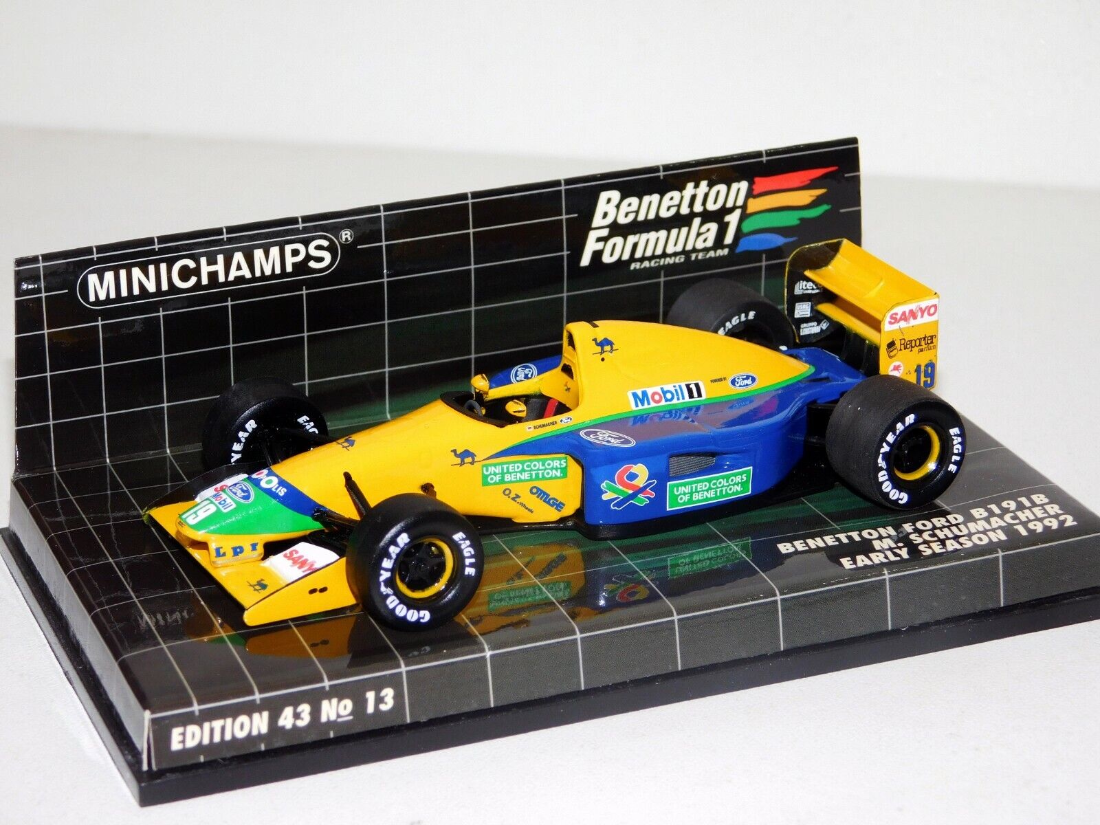 1/18 Benetton Ford B191B Early Season 1992 M.Schumacher F1