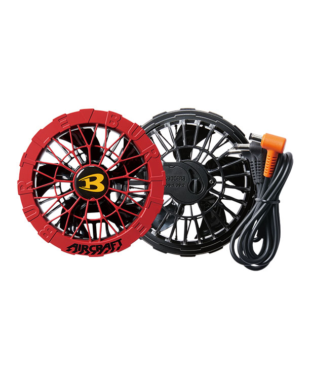 BURTLE AIR CRAFT メタリックレッドバッテリー+レッドファンセット