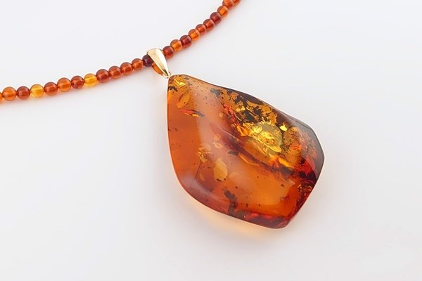 琥珀ペンダント（ネックレス付き） - 久慈琥珀オンラインショップ