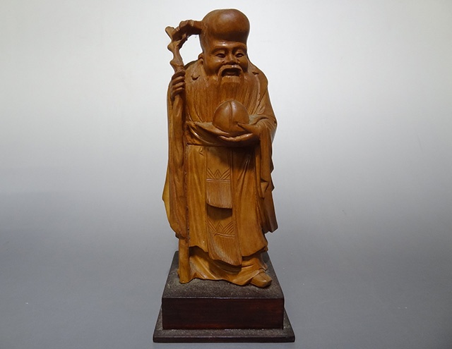 木彫りの福禄寿