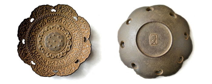 天蓋茶托 ｜ 中尊寺御用達。重厚かつ繊細で華やかな南部鉄器の