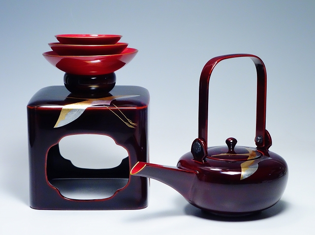 輪島塗 鈴木孫次 溜内朱 屠蘇器 お屠蘇 | 東京世田谷の買取専門店