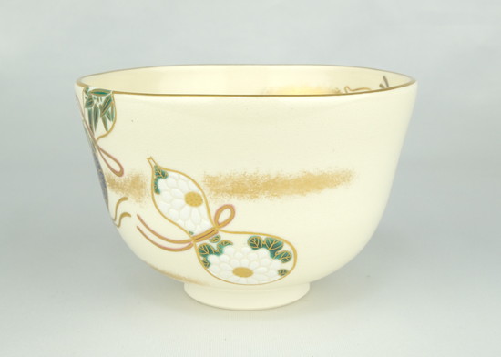 栗山園オンライン通販部 / 新品 色絵六瓢四君子画茶碗 相模竜泉