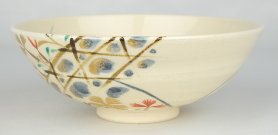 栗山園オンライン通販部 / 【出物】 撫子平茶碗 16代永楽善五郎(即全