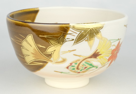 栗山園オンライン通販部 / 【出物】 吹寄絵掛分茶碗 宮川香雲