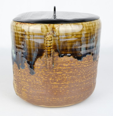 栗山園オンライン通販部 / 【出物】 高取耳付水指 銘「祥雲」 亀井楽山