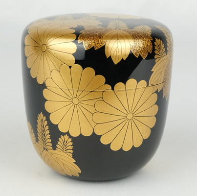 栗山園オンライン通販部 / 【出物】 菊桐蒔絵大棗 和田瑾斎 鵬雲斎書付