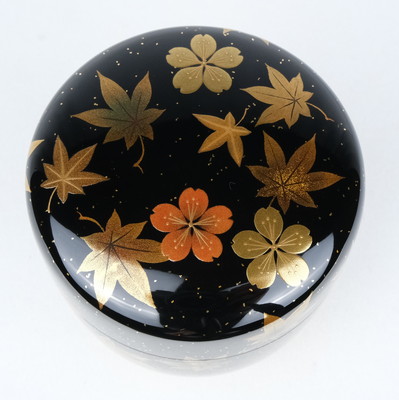 栗山園オンライン通販部 / 【出物】 雲錦蒔絵大棗 光村 鵬雲斎書付