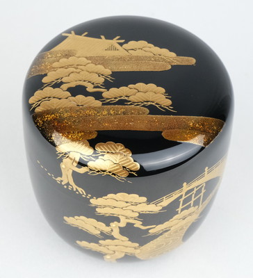 栗山園オンライン通販部 / 【出物】 住吉蒔絵内銀地中棗 吉田華正