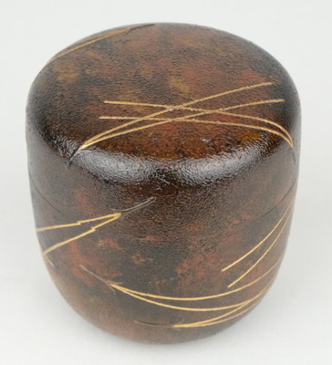 栗山園オンライン通販部 / 【出物】 松葉蒔絵錆塗大棗 川端近左