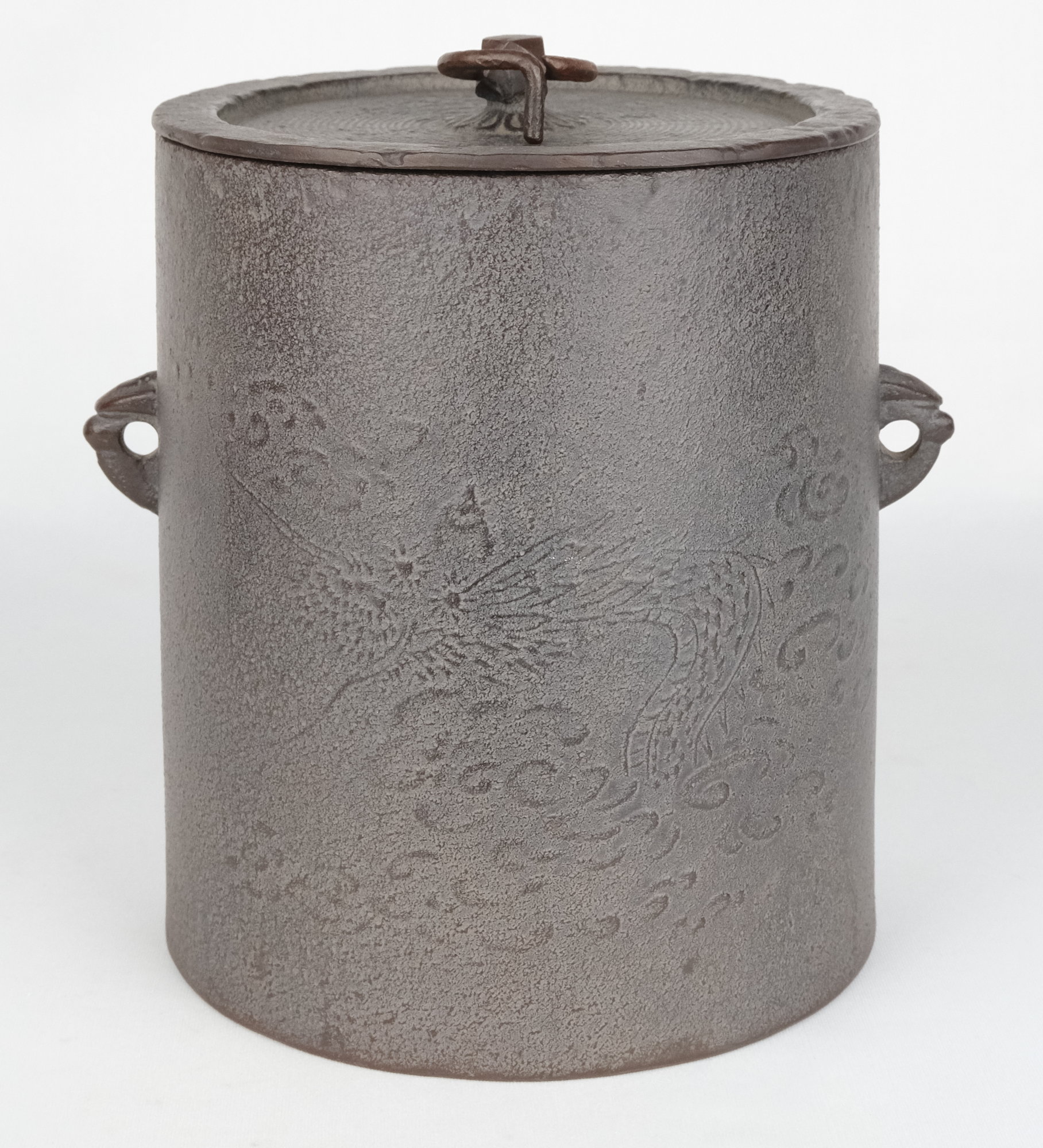 高橋敬典 阿弥陀釜 共箱 茶釜 茶道具 【k3639】 茶釜 雲龍釜 釜師高橋敬典