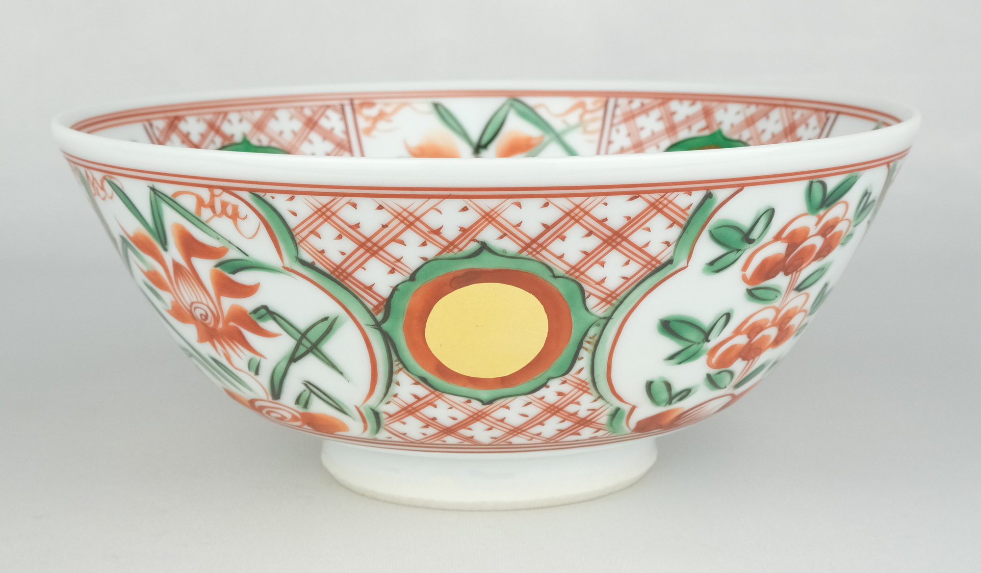 栗山園オンライン通販部 / 【出物】 赤絵玉遊獅子鉢 3代三浦竹泉（竹軒）