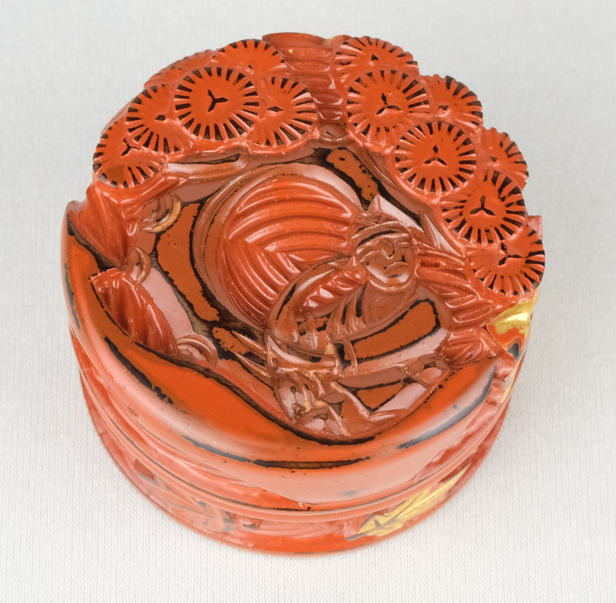 栗山園オンライン通販部 / 【出物】 倣鎌倉彫義経香合 川端近左