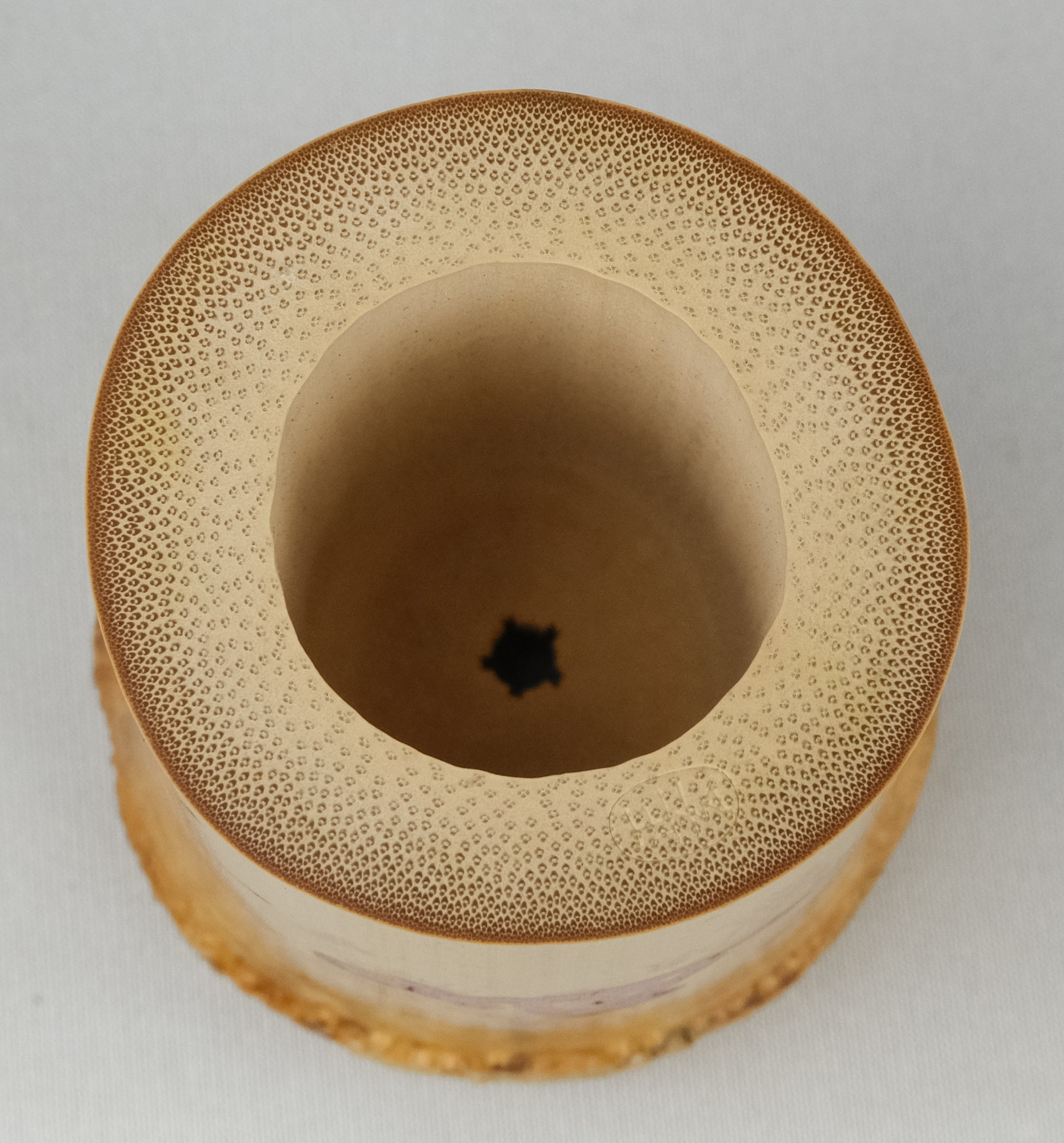 黒田正玄作 松竹梅絵 竹蓋置 裏千家十四代 淡々斎書付