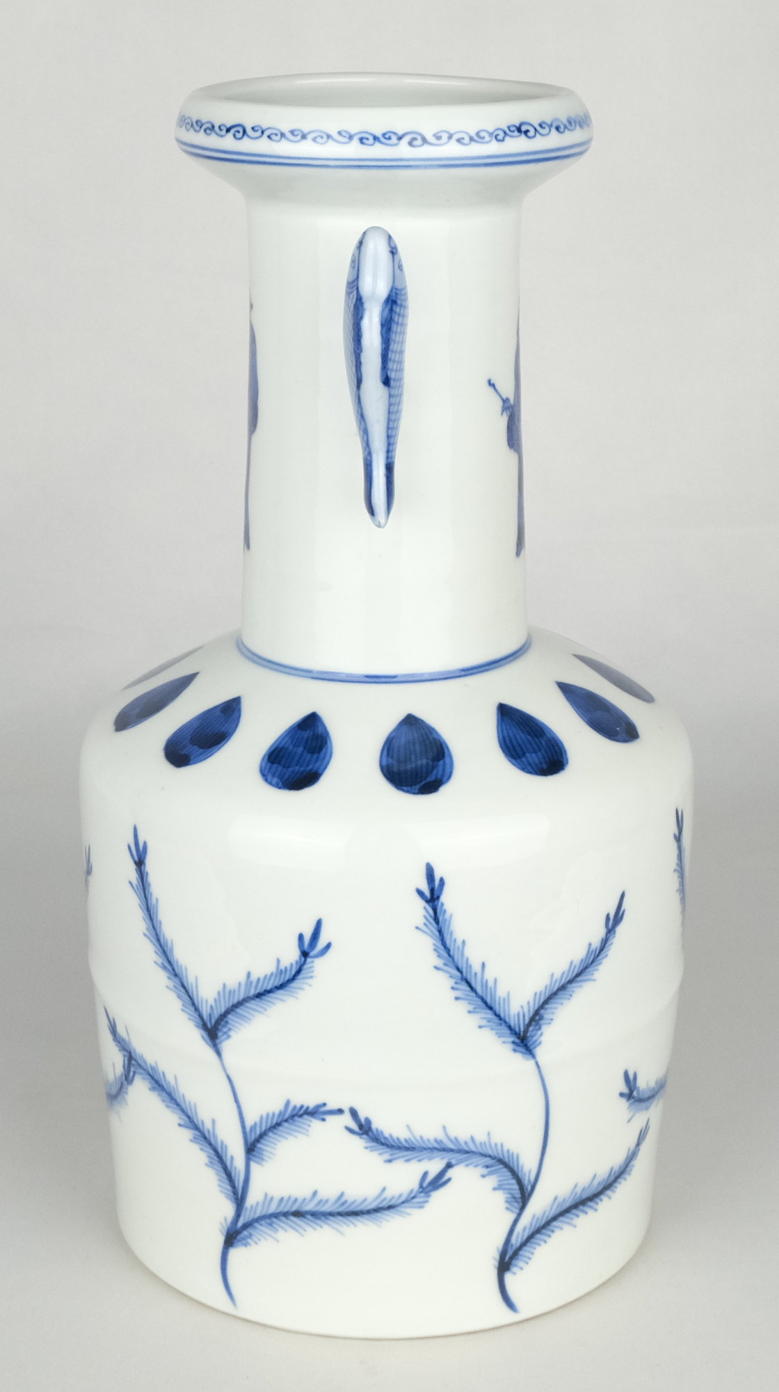 栗山園オンライン通販部 / 【出物】 染付高砂花入 永楽妙全（14代得