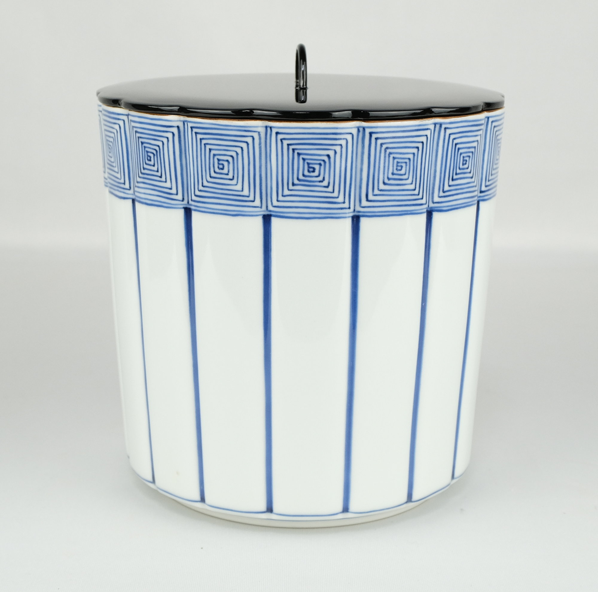 栗山園オンライン通販部 / 【出物】 染付桶側（桶川）水指 西村徳泉