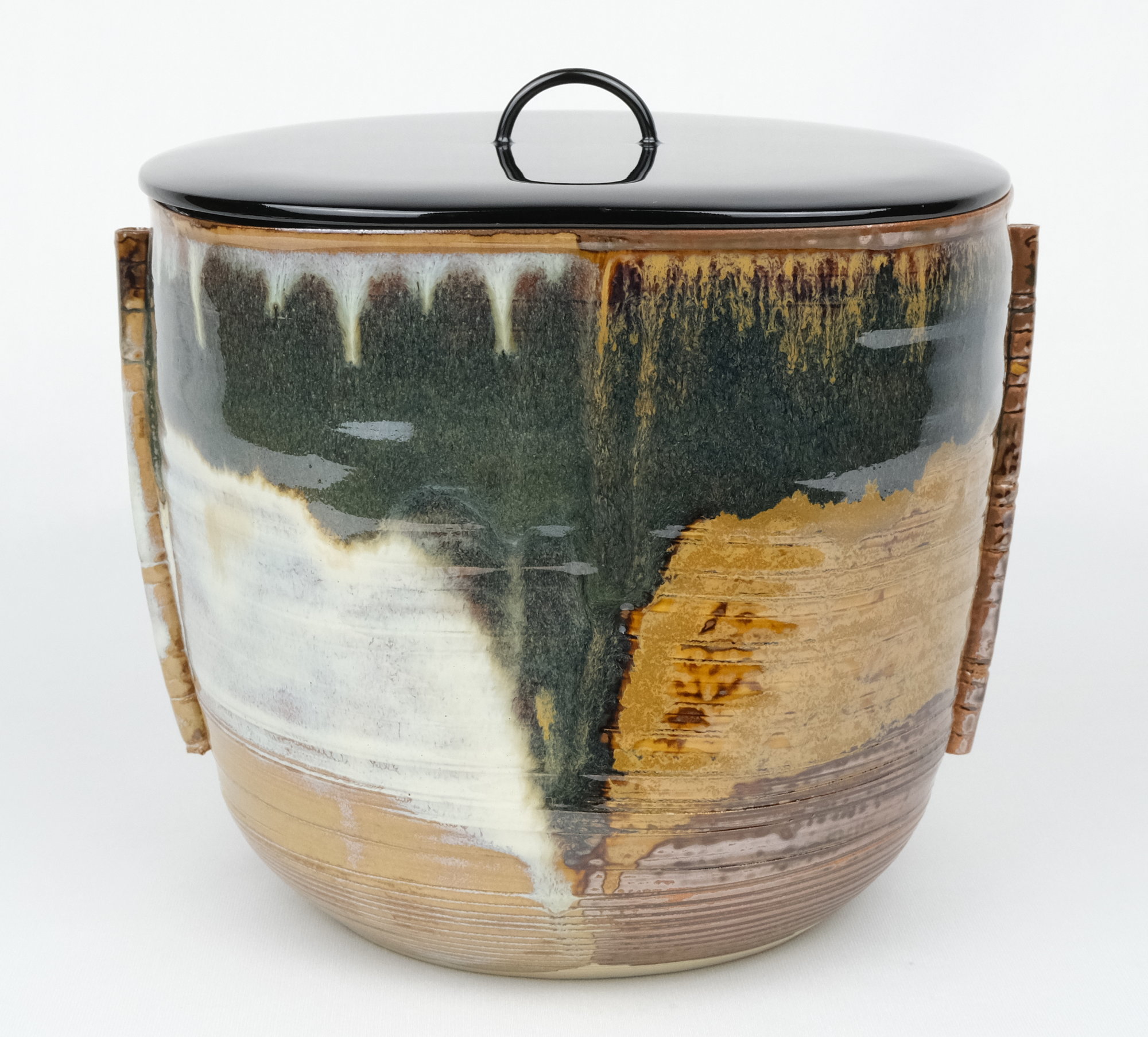 茶道具 高取焼 茶道具 遠州七窯 高取焼水指楽山窯 亀井楽山 作