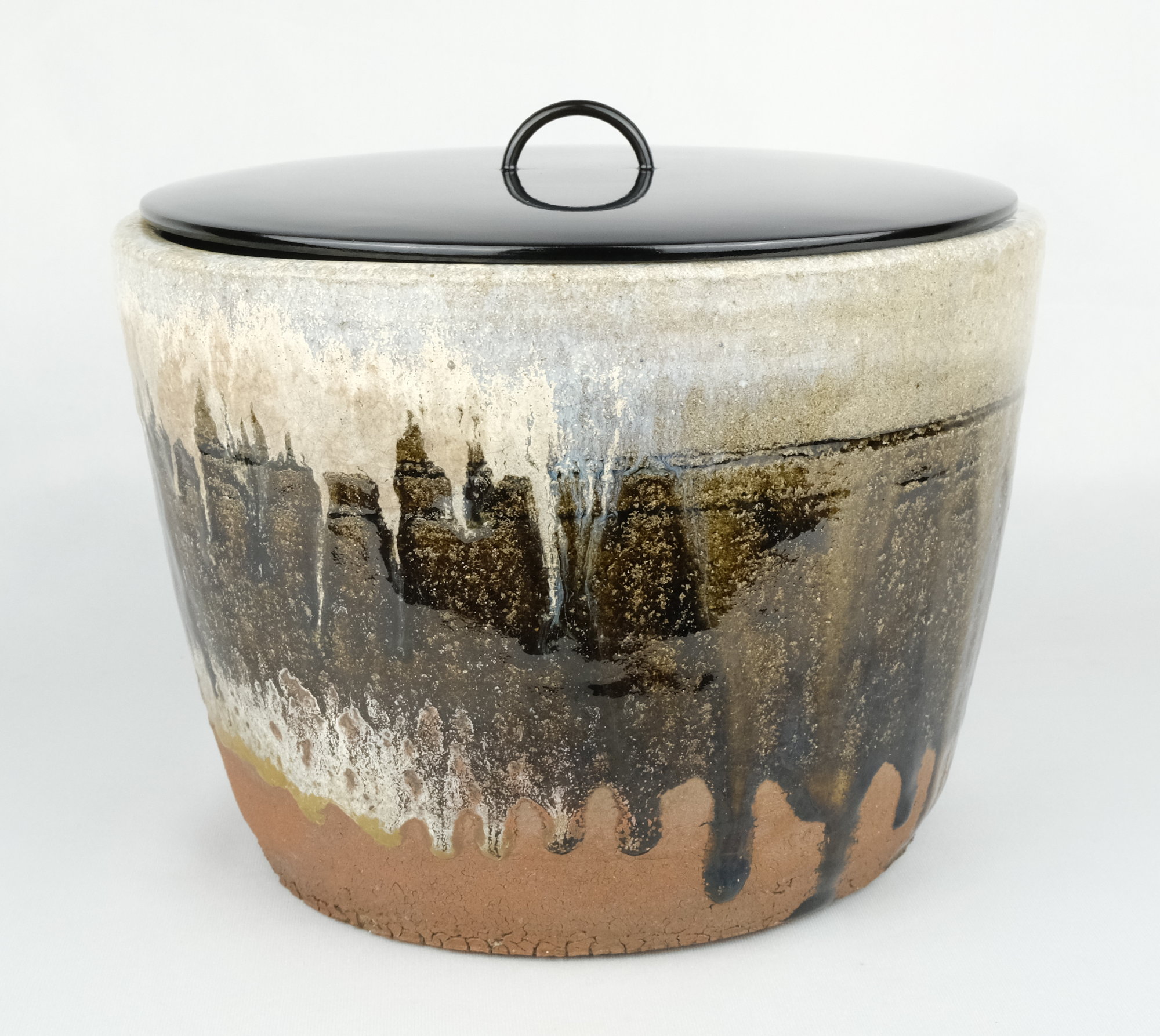 栗山園オンライン通販部 / 【出物】 朝鮮唐津窯変一重口水指 西岡小十