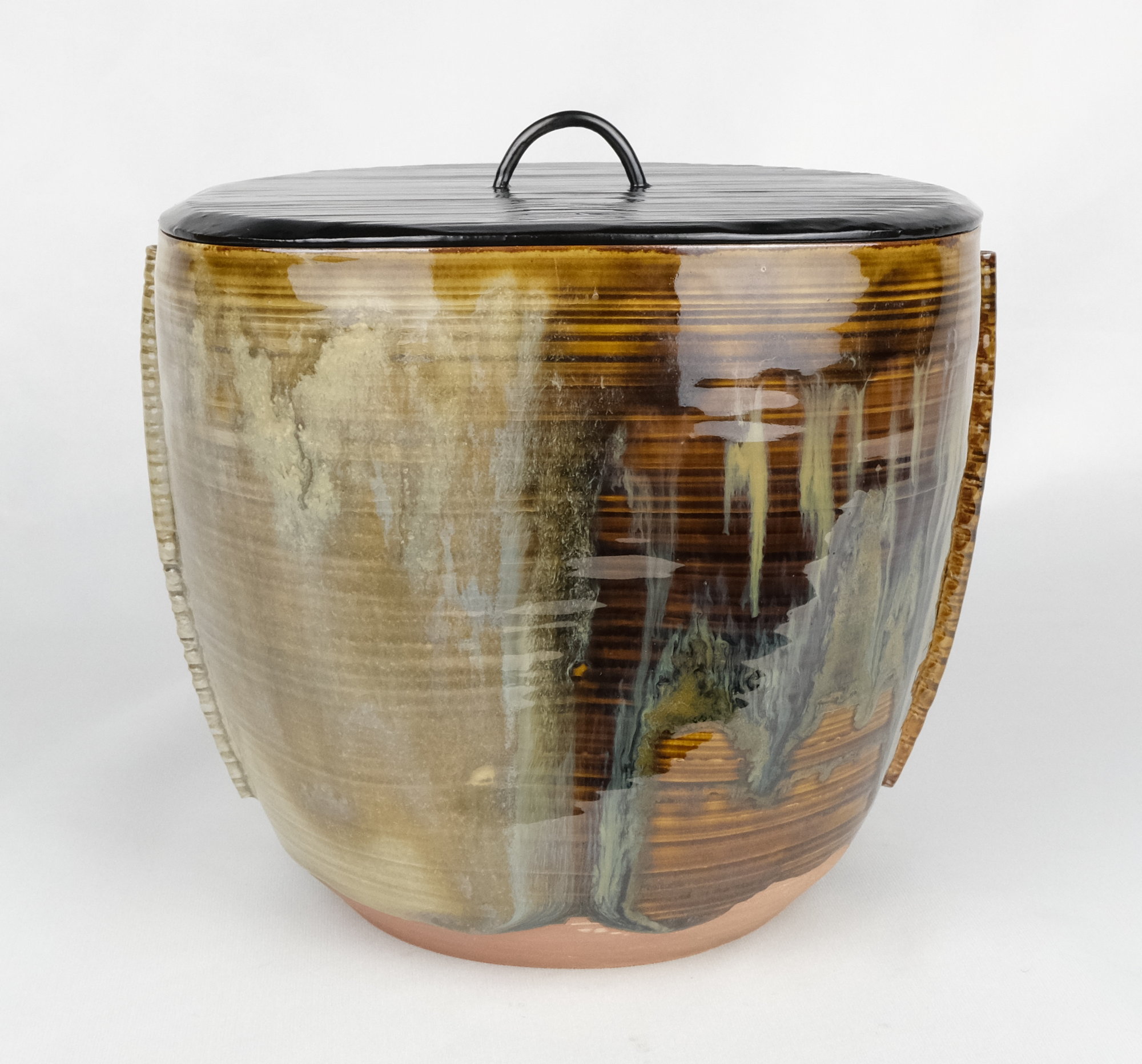 栗山園オンライン通販部 / 【出物】 高取管耳水指 14代亀井味楽 鵬