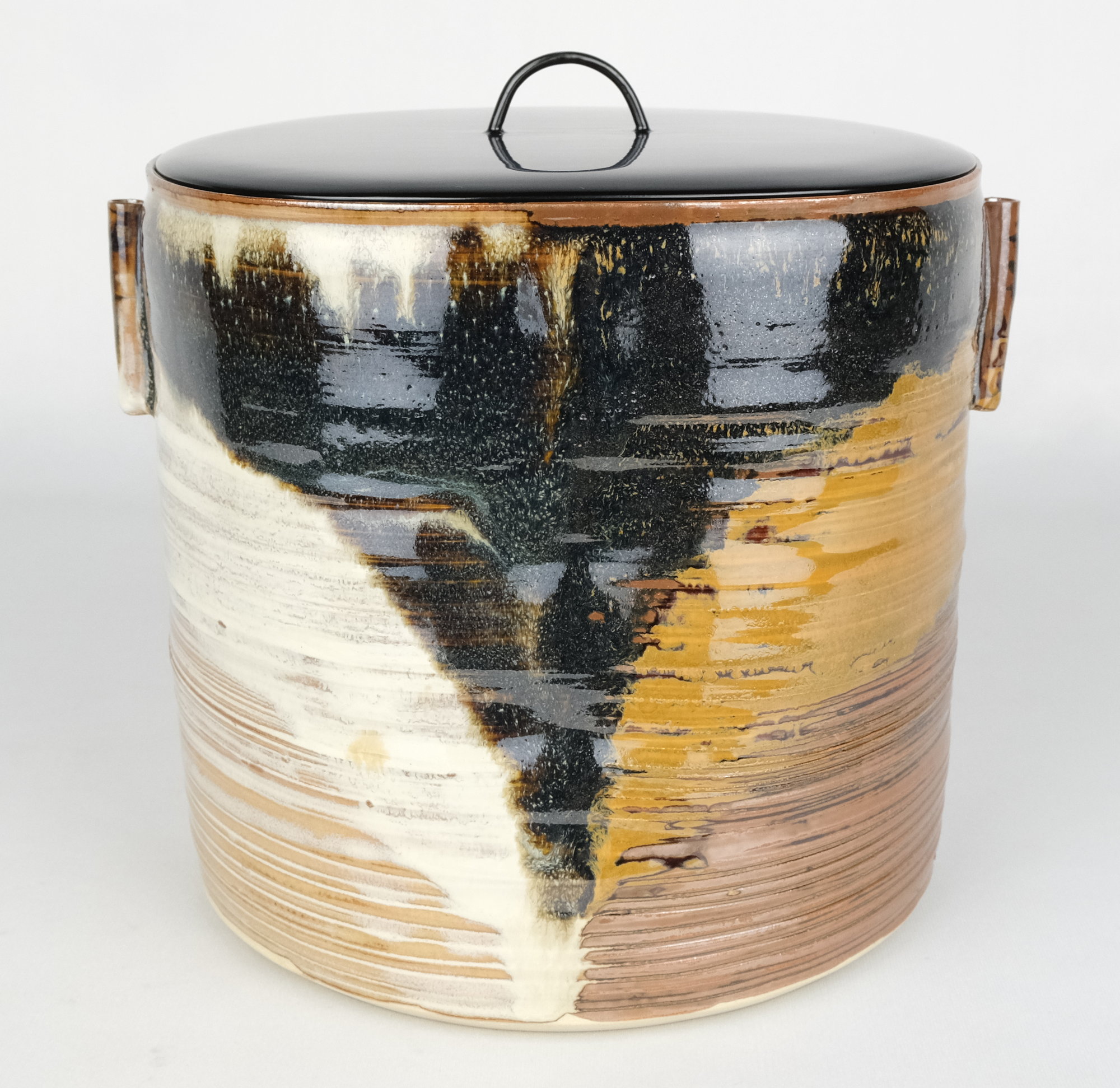 イ562 水指『亀井楽山造鵬雲斎極箱』『高取管耳水指共箱』茶道具