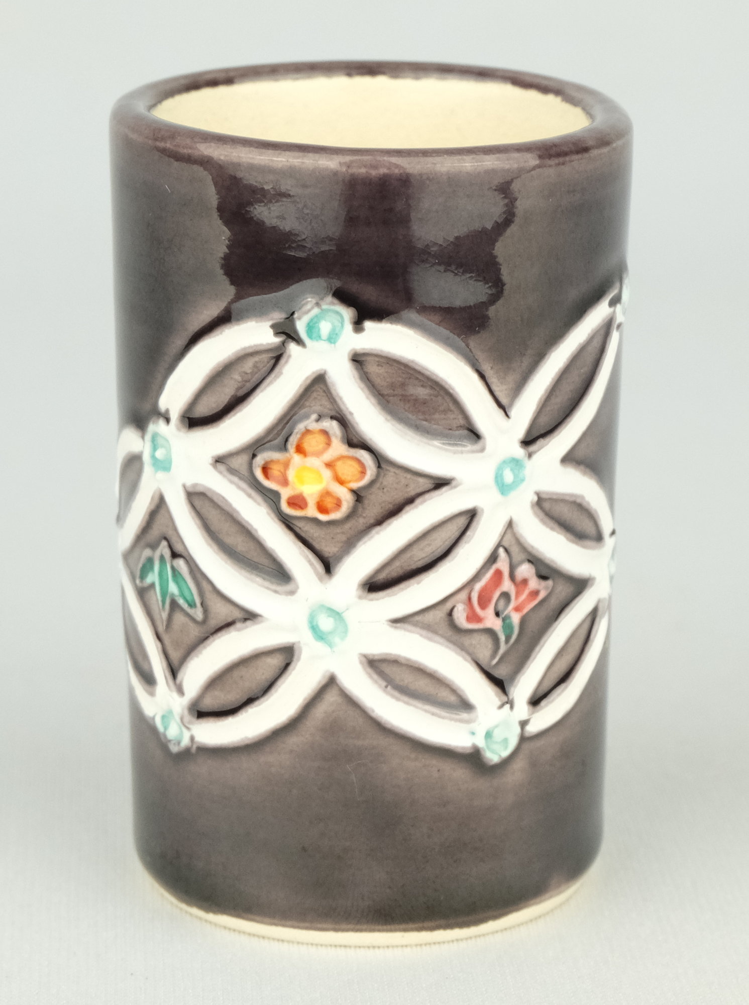 栗山園オンライン通販部 / 【出物】 紫交趾七宝四君子三ツ揃 中村翠嵐