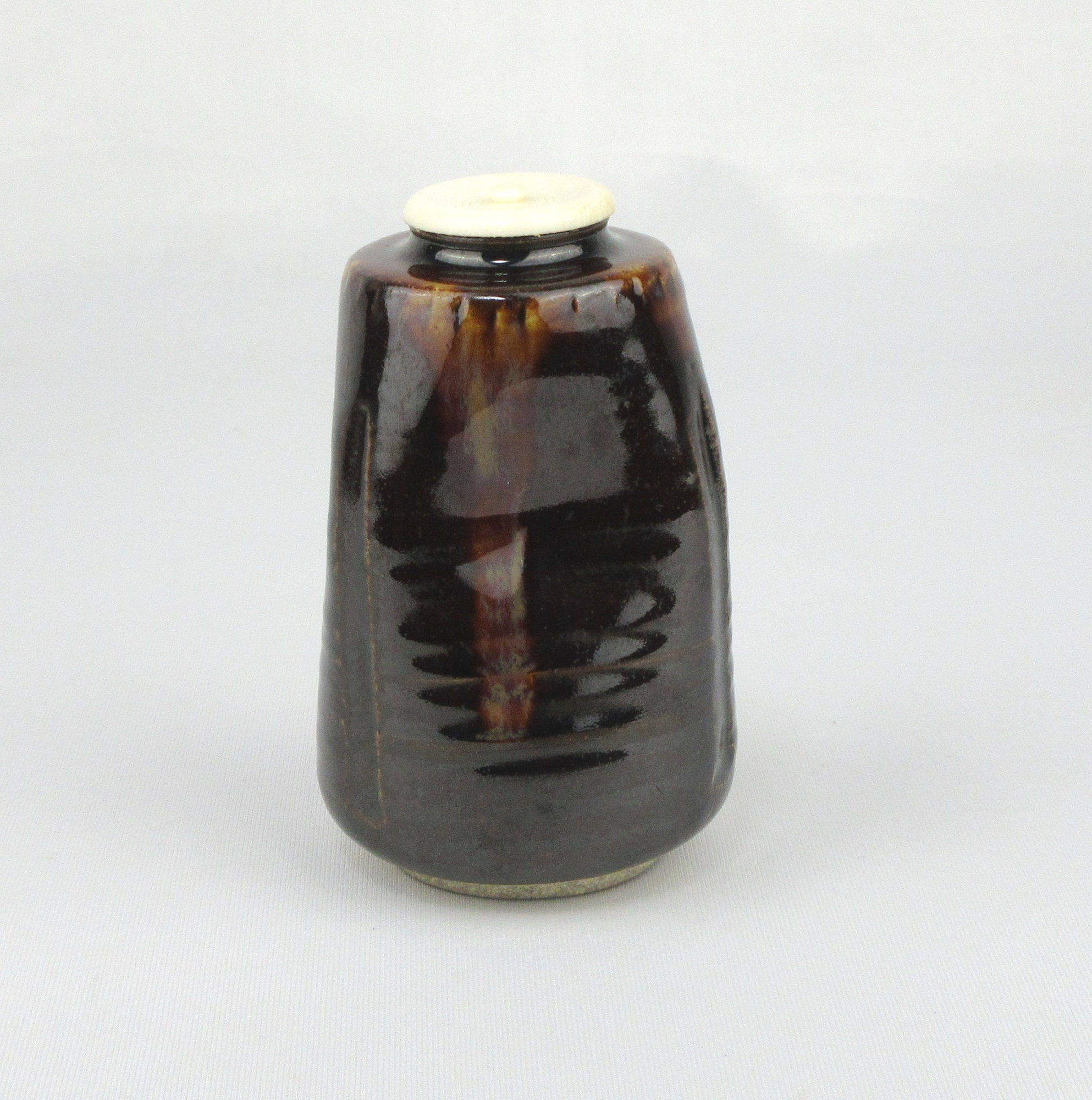 栗山園オンライン通販部 / 【出物】 利休瀬戸写茶入 陽炎園(岩崎新定)