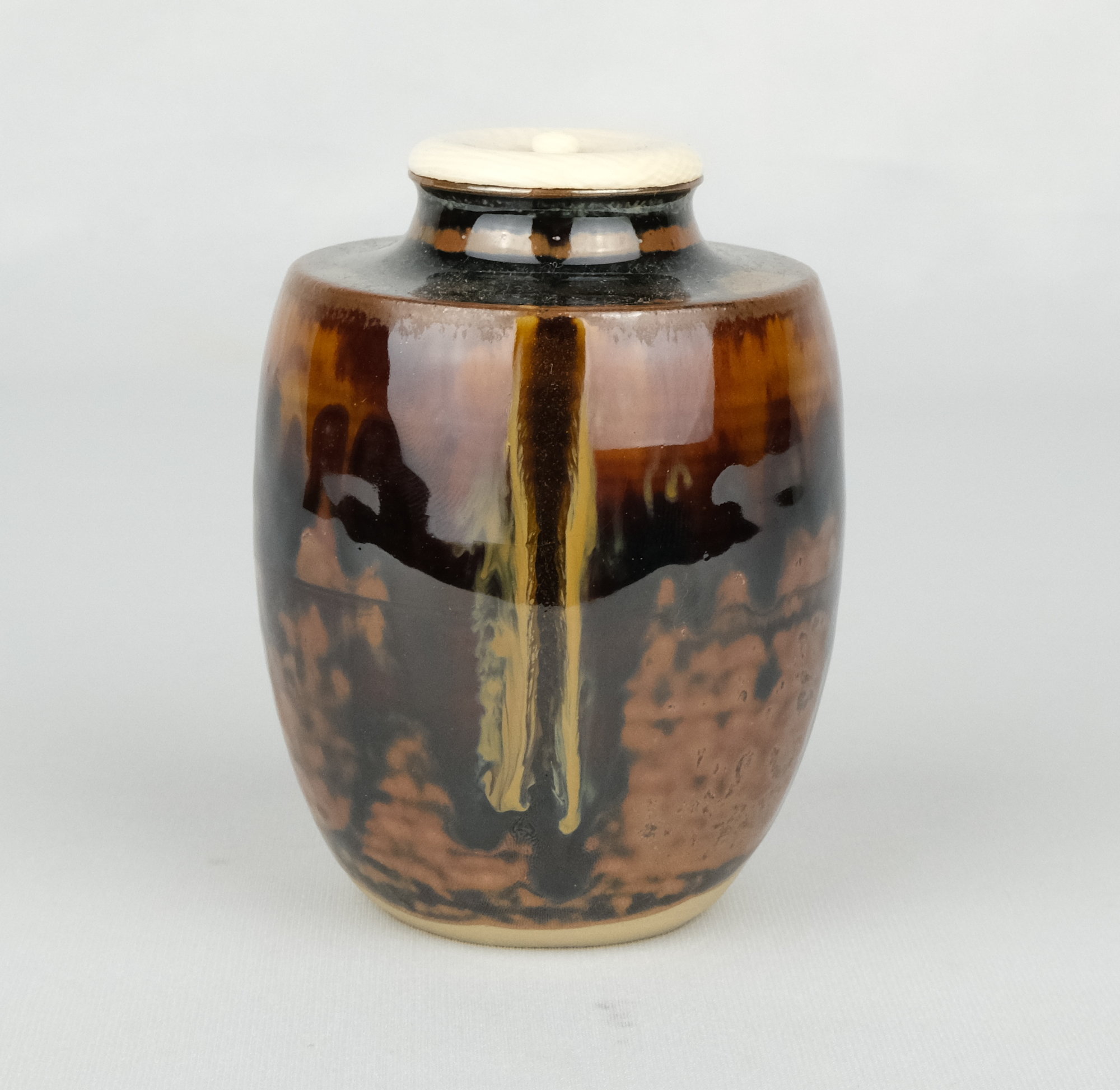 亀井楽山高取瓢形茶入茶道具