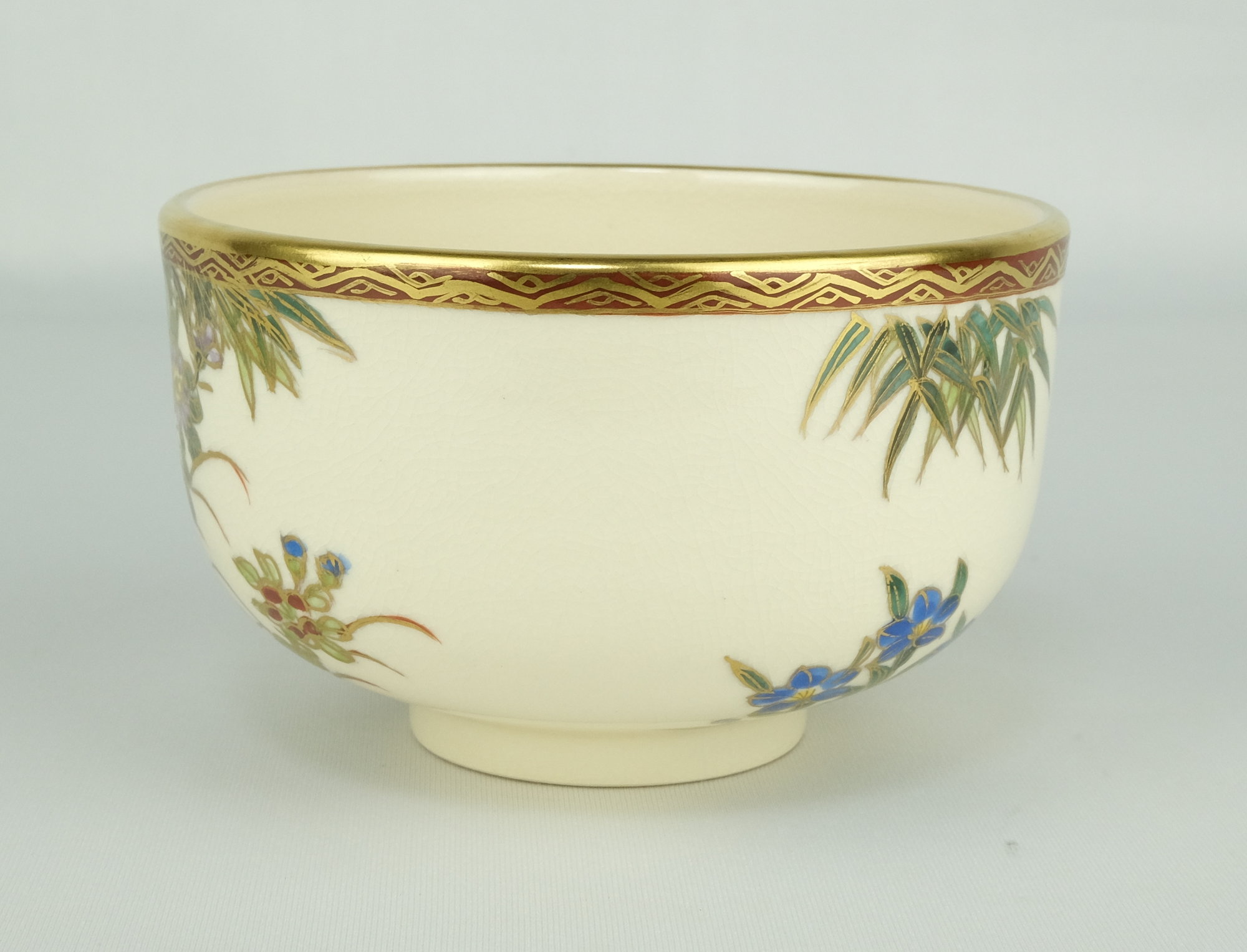 栗山園オンライン通販部 / 【出物】 金彩色絵茶碗 岡田暁山