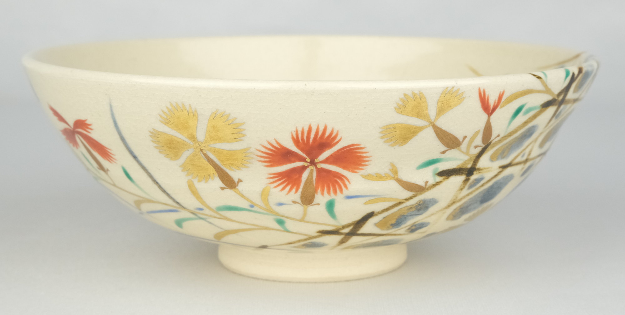 栗山園オンライン通販部 / 【出物】 撫子平茶碗 16代永楽善五郎(即全