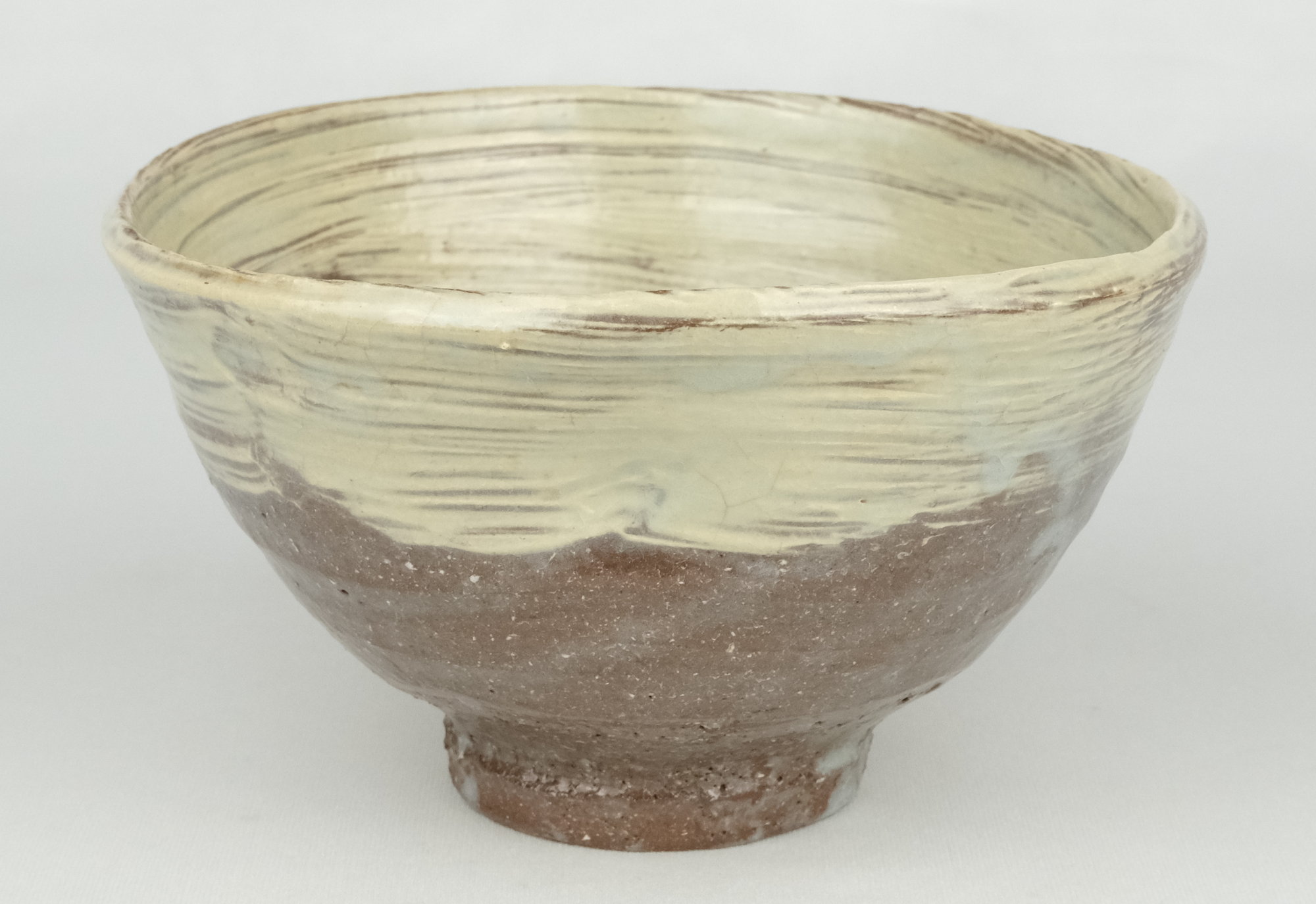 佐久間芳丘 作 松古窯 絵唐津 銘「 蓬来路 」抹茶 茶碗 茶道具