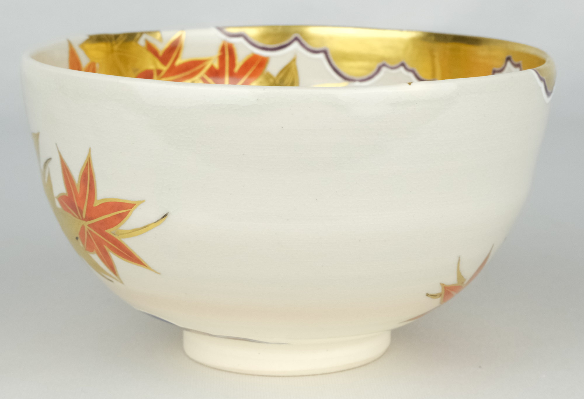 栗山園オンライン通販部 / 【出物】 仁清写紅葉茶碗 宮川香雲 鵬雲斎書付