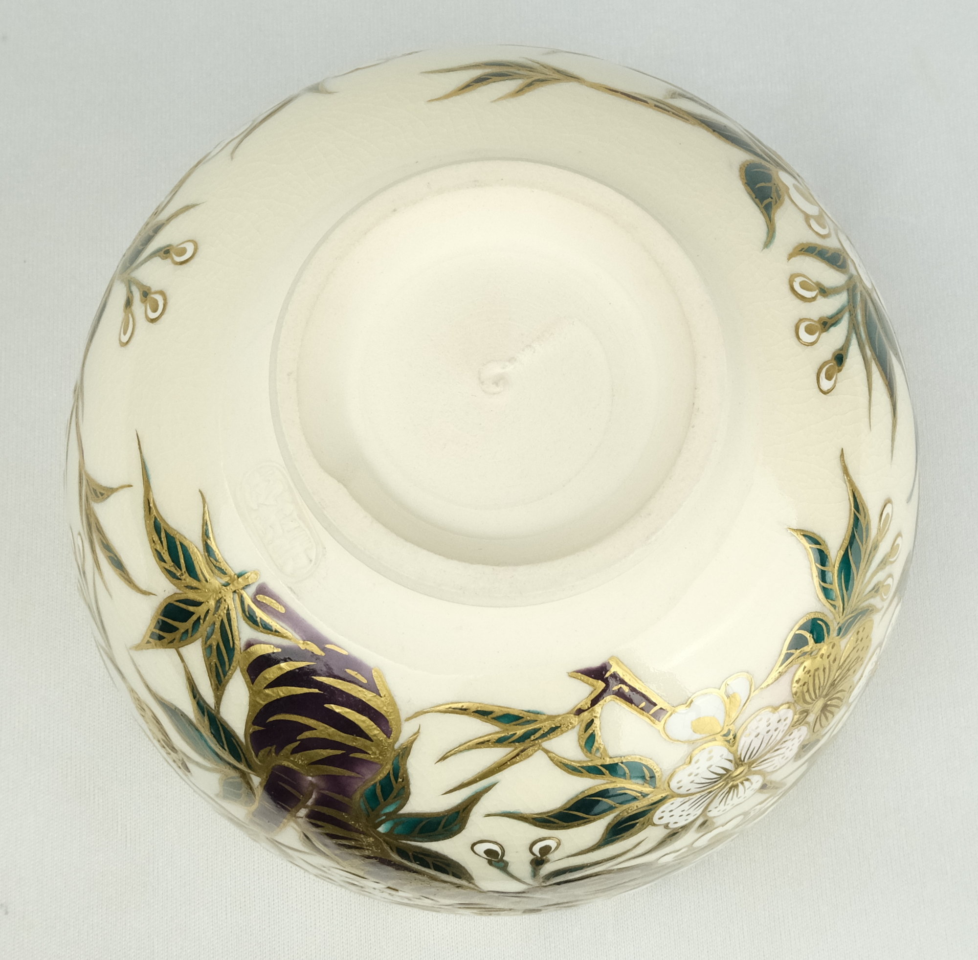 栗山園オンライン通販部 / 【出物】 色絵桜花画茶碗 清閑寺窯（杉田祥平）