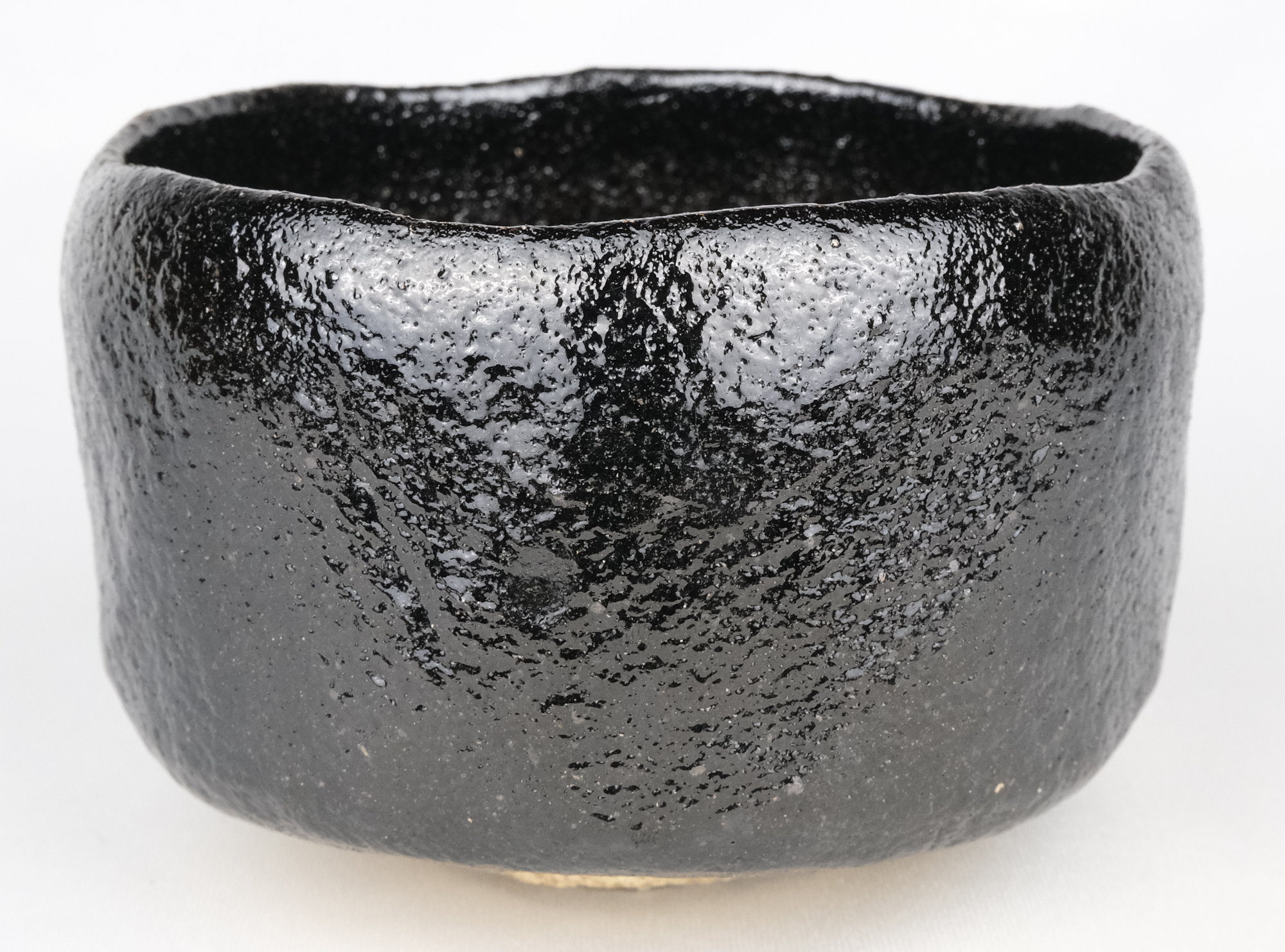 茶道具黒楽茶碗二代小川長楽共箱古希記念楽焼京都濃茶茶会茶事