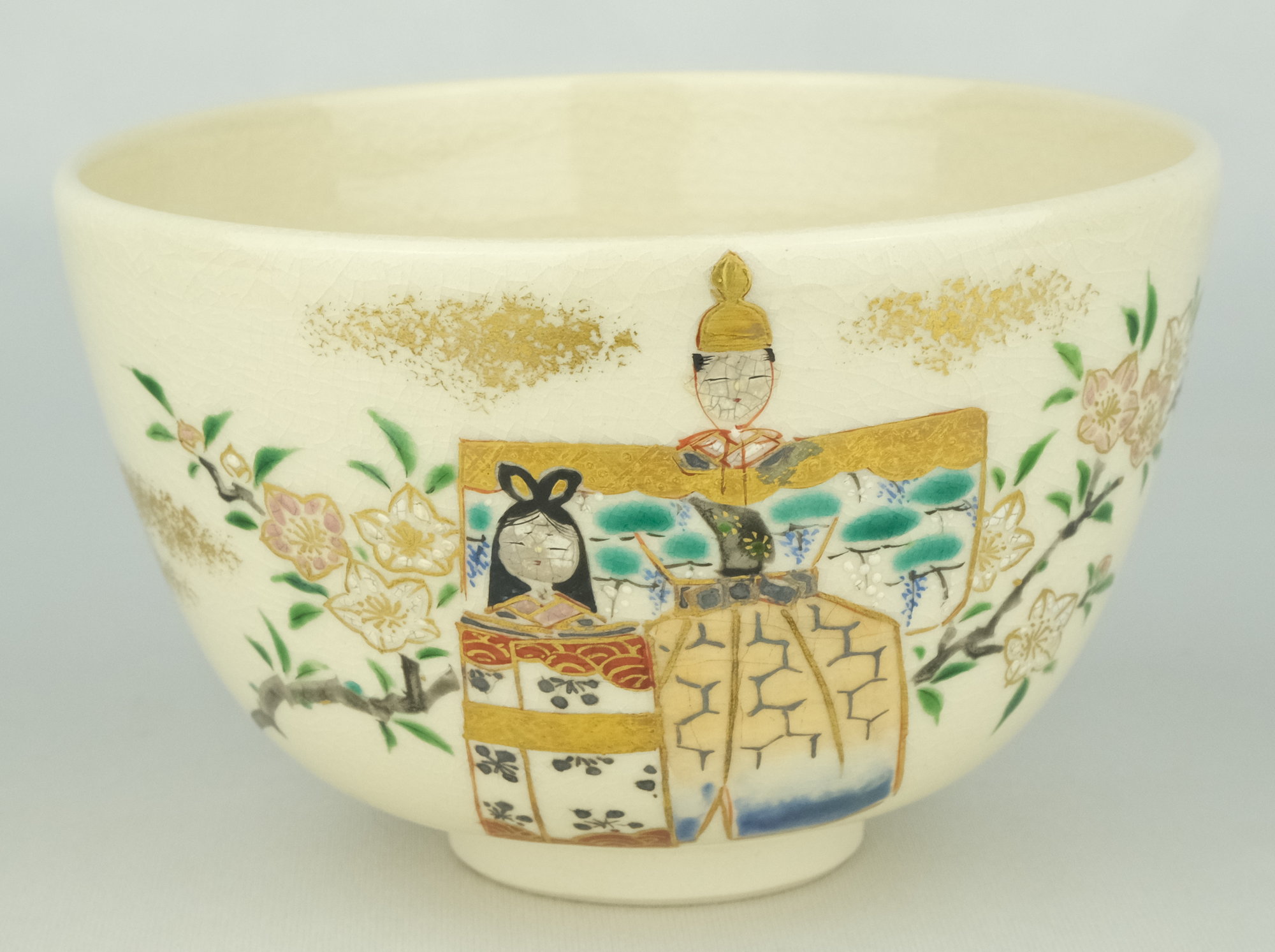 栗山園オンライン通販部 / 【出物】 仁清写立雛茶碗 通次阿山