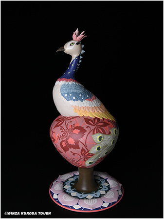 小林佐和子茶碗孔雀