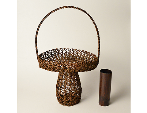 鈴木竹朋斎 唐人笠篭花入 | しぶや黒田陶苑