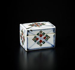 深付赤絵香合 深付赤絵香合 深付赤絵香合 深付赤絵香合