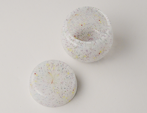 江波冨士子 彩雲玻璃尻張棗 | しぶや黒田陶苑