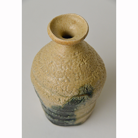 黄瀬戸 古瀬戸 徳利 訳あり 口縁欠け 江戸 明治 黄瀬戸 古瀬戸 徳利 訳