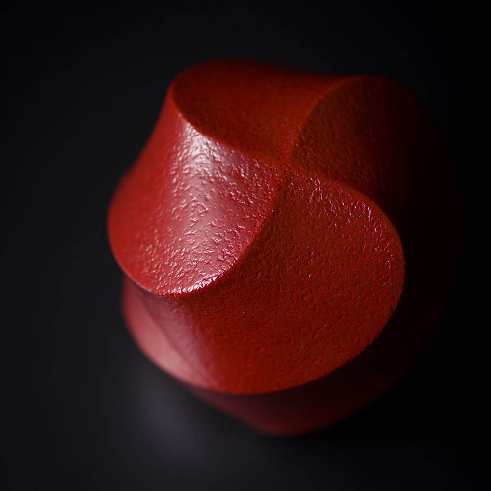 大館秋田天然杉の漆塗赤黒ツートンカラー角樽 大館秋田天然杉の漆塗