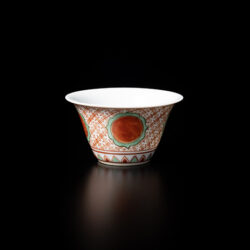 花蟹絵 茶碗 黒田陶 花蟹絵 茶碗 黒田陶 かにの絵マル平向 十人