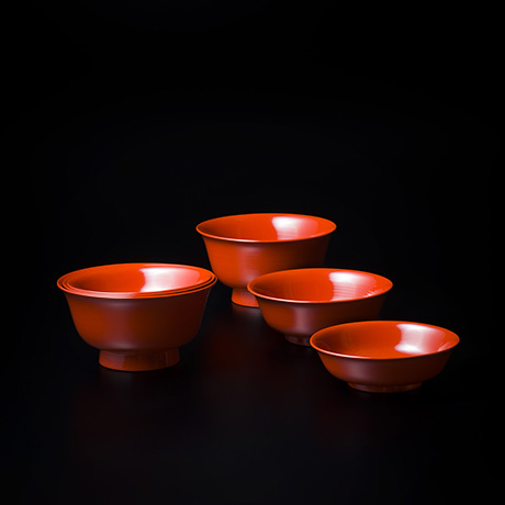 根来三椀 五組 | しぶや黒田陶苑