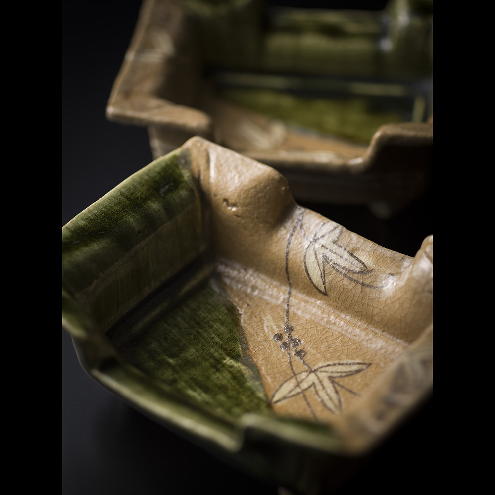 加藤唐九郎 鳴海織部向附（五） | しぶや黒田陶苑