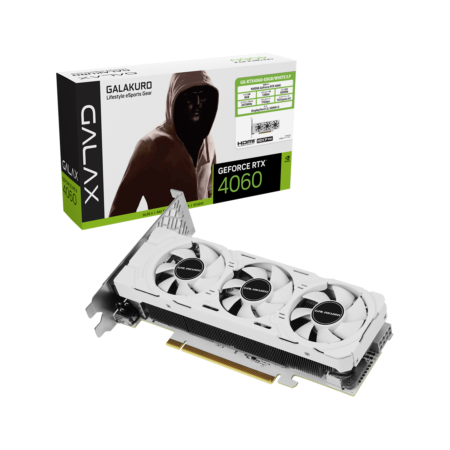玄人志向グラボ GEFORCE GK-GTX1070-E8GB/WHITE 【公式通販】